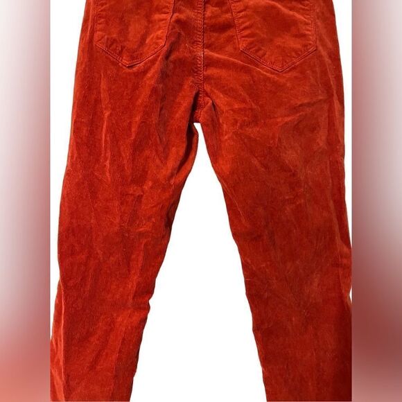 Cello 3 straight leg corduroy pants orange rust burnt orange GUC women’s - Picture 7 of 8